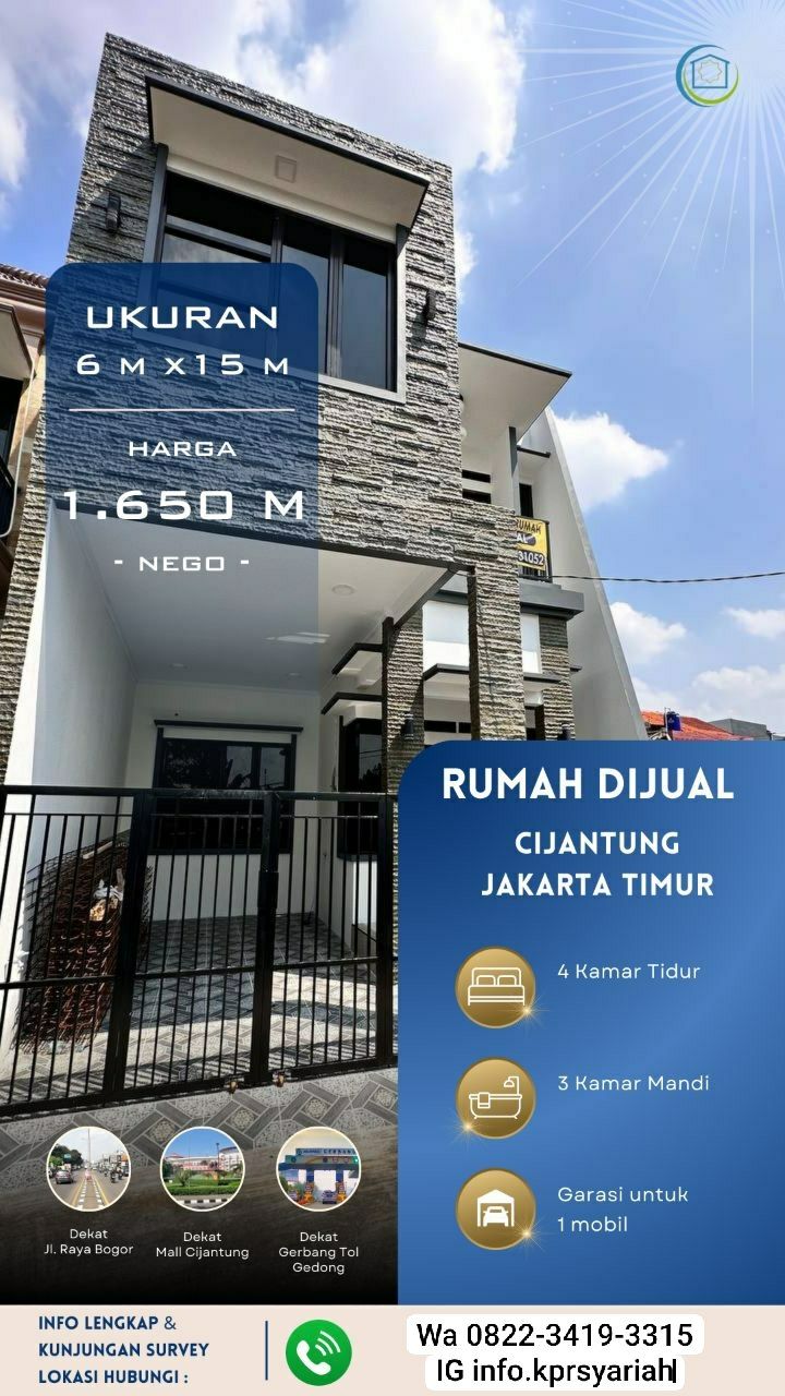 Rumah baru Cijantung Pasar Rebo Jakarta Timur on progres