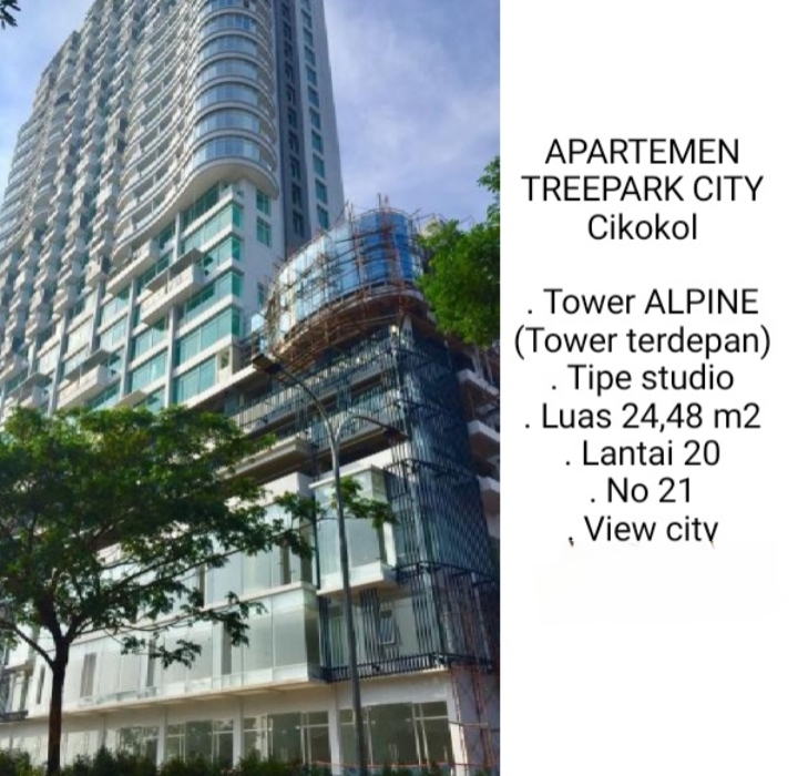 DINUAL APARTEMEN STUDIO TREE PARK CITY KEBON NANAS