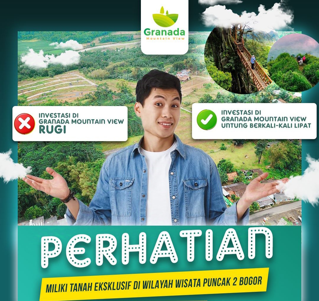 Bebas bangun Rumah atau Villa di Lokasi Strategis dekat wisata