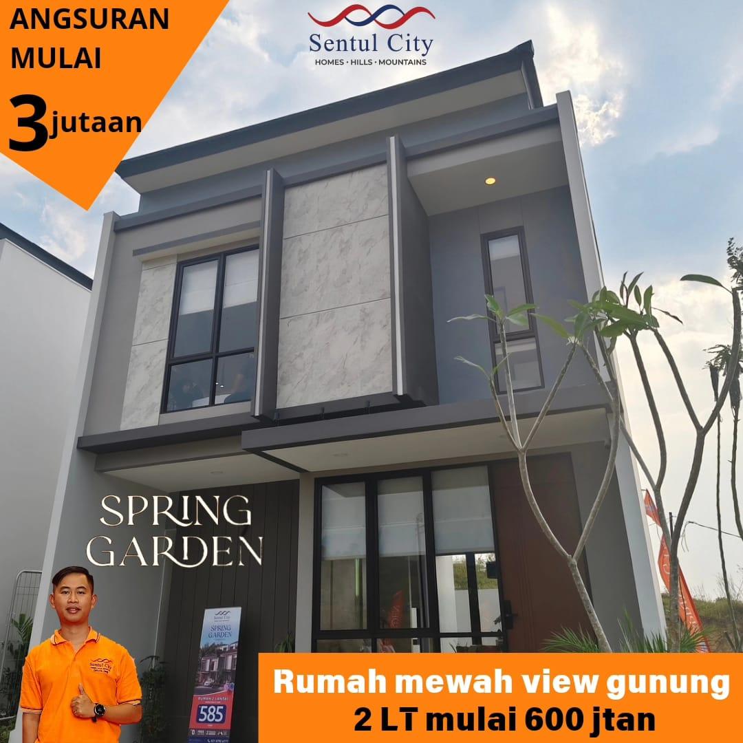 Spring Garden, Rumah View Gunung Pancar di Sentul City MD967