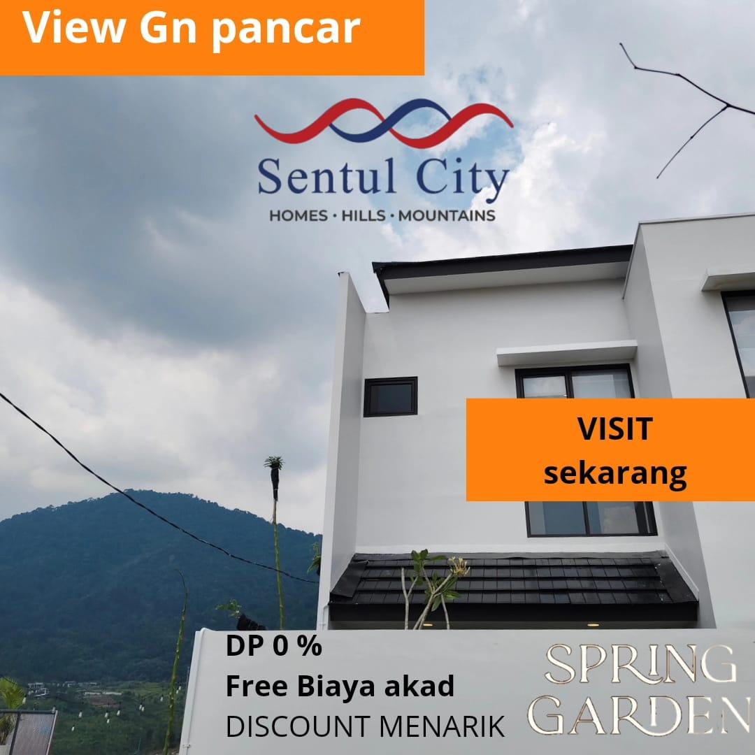 Spring Garden, Rumah View Gunung Pancar di Sentul City MD967