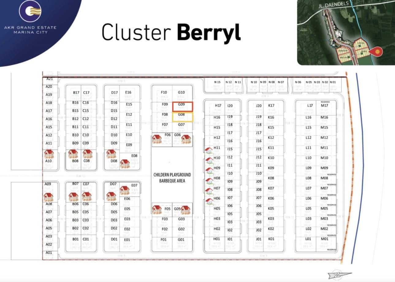 KAVLING SIAP BANGUN GEM CITY Cluster BERRYL GRESIK
