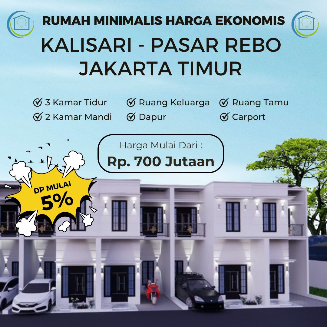 Rumah KPR di kalisari pasar rebo jakarta