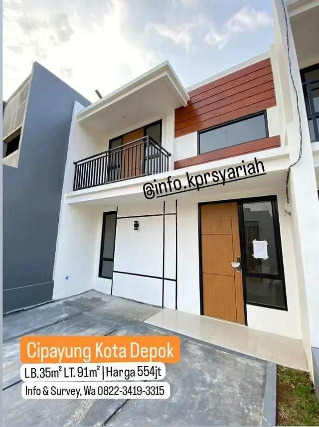 Rumah mezzanine siap huni Cluster Cipayung Depok