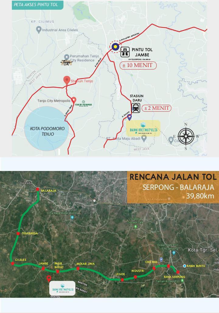 Daru Metropolis, Rumah Dekat Stasiun Daru Tanpa BI Checking
