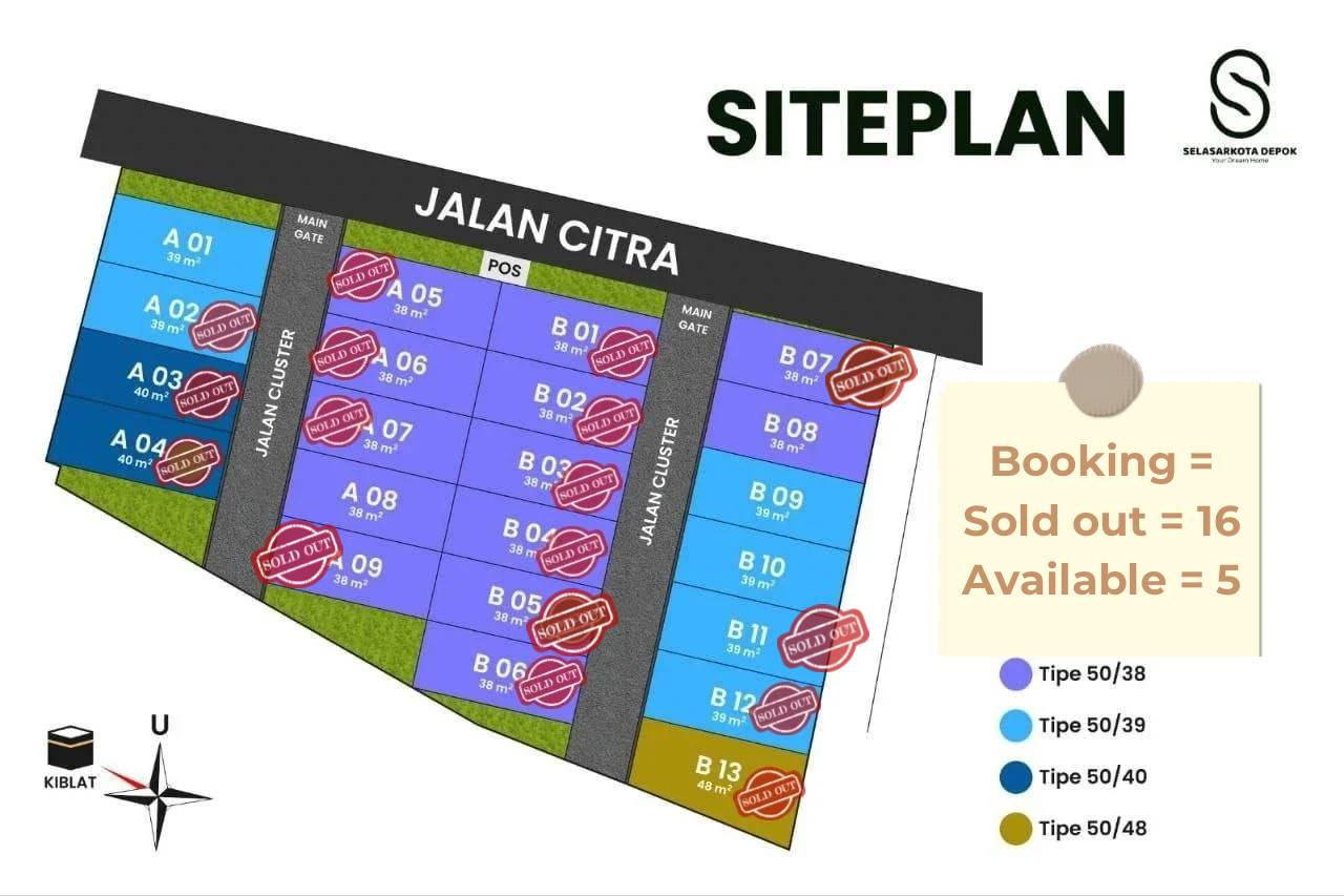 Dijual Rumah Ready 2 Lantai cuma 3 Menit ke Stasiun Depok Lama