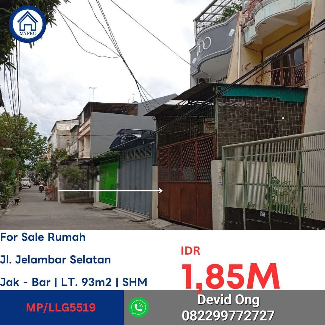 Dilelang Rumah MURAH di Jelambar Selatan, Jakarta Barat