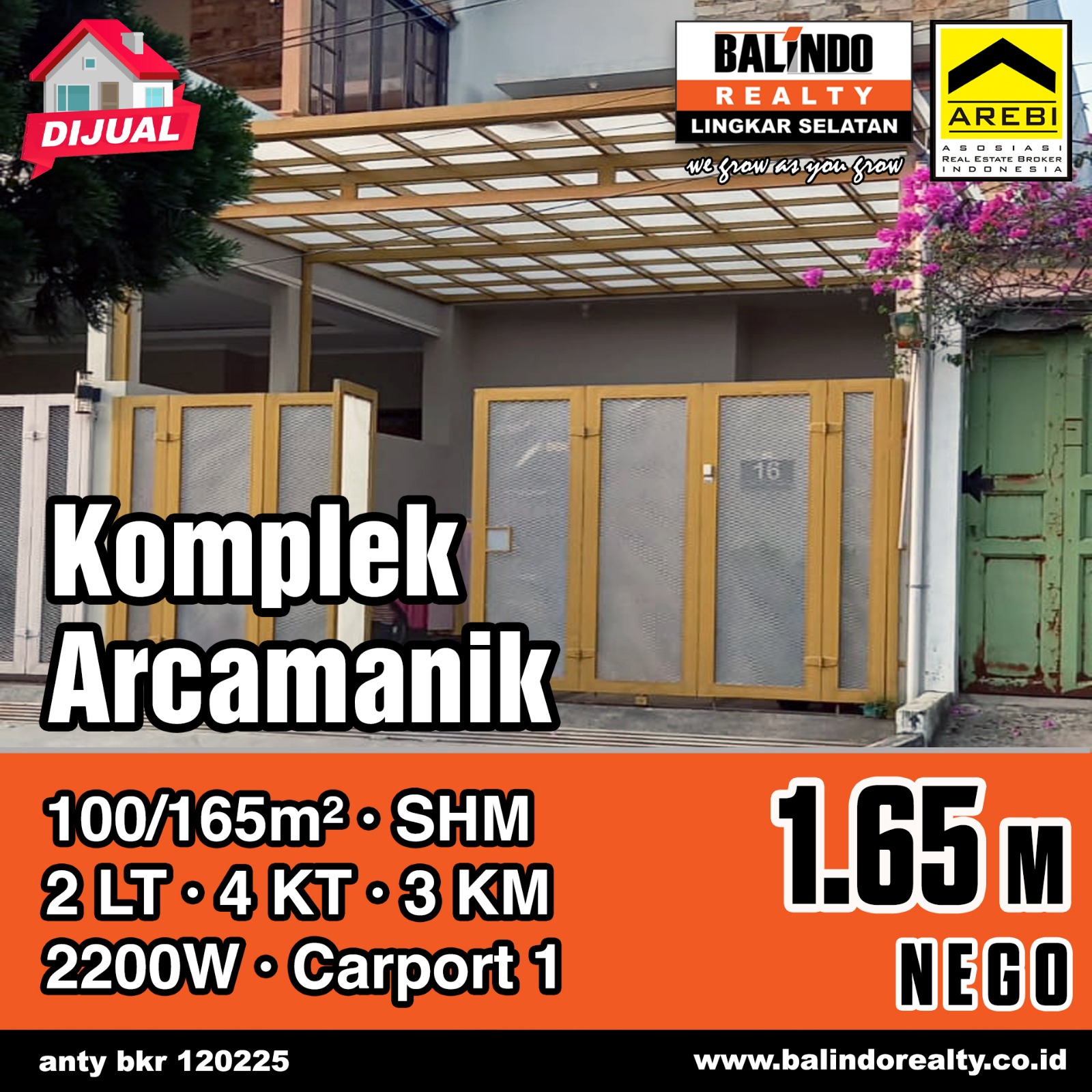 Dijual Rumah Strategis di Batu Indah