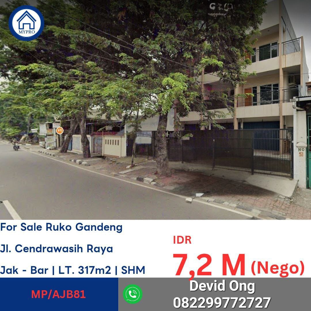 Dijual Ruko MURAH di Cendrawasih Raya, Cengkareng Jakarta Barat