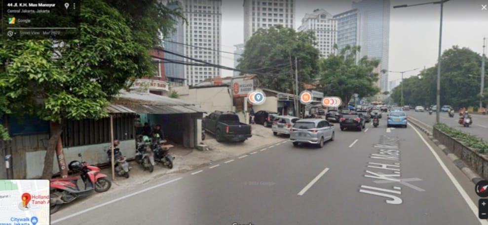 Dijual Tanah KH Mas Mansyur lokasi strategis, Jakarta Pusat