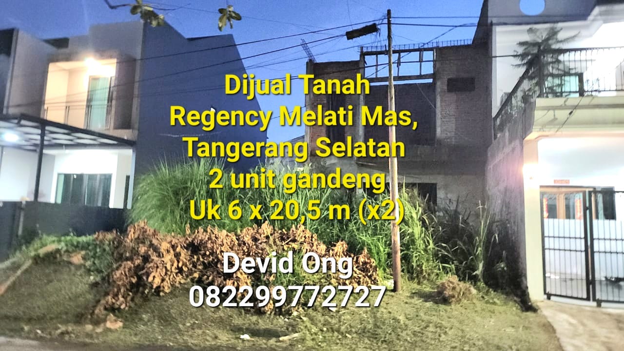 Dijual Tanah MURAH Regency Melati Mas, Tangerang Selatan
