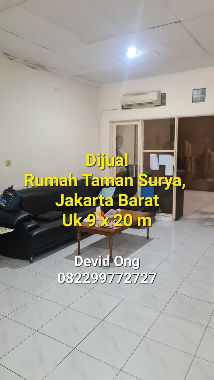 Dijual Rumah Taman Surya uk 9x20m, Jakarta Barat