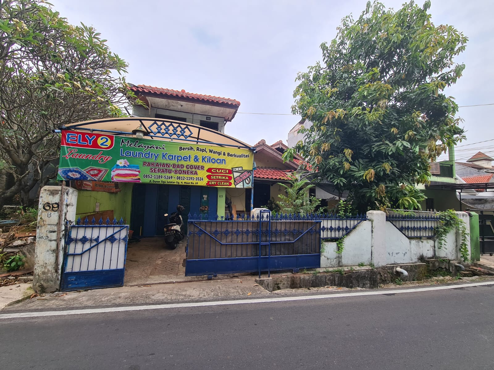 Jual cepat Tanah (Terdapat Bangunan diatasnya) Jl Duren Tiga