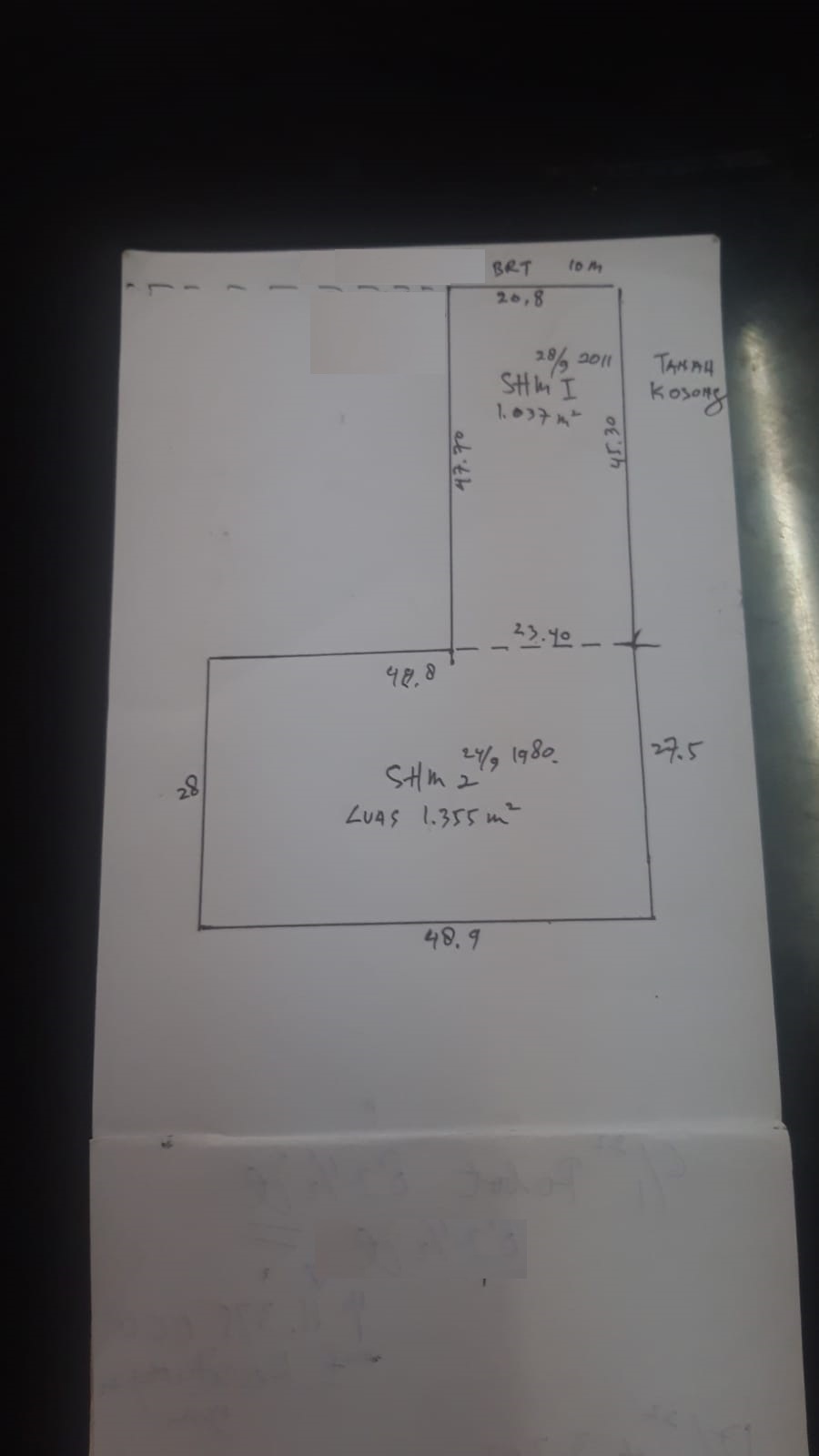 Dijual Tanah Komersil di area Palmerah , Grogol Utara, Keb. Lama