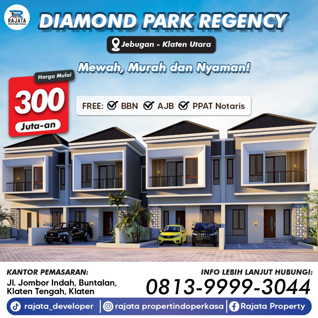 Rumah Mewah dekat Exit Tol bisa KPR - Diamond Park Regency