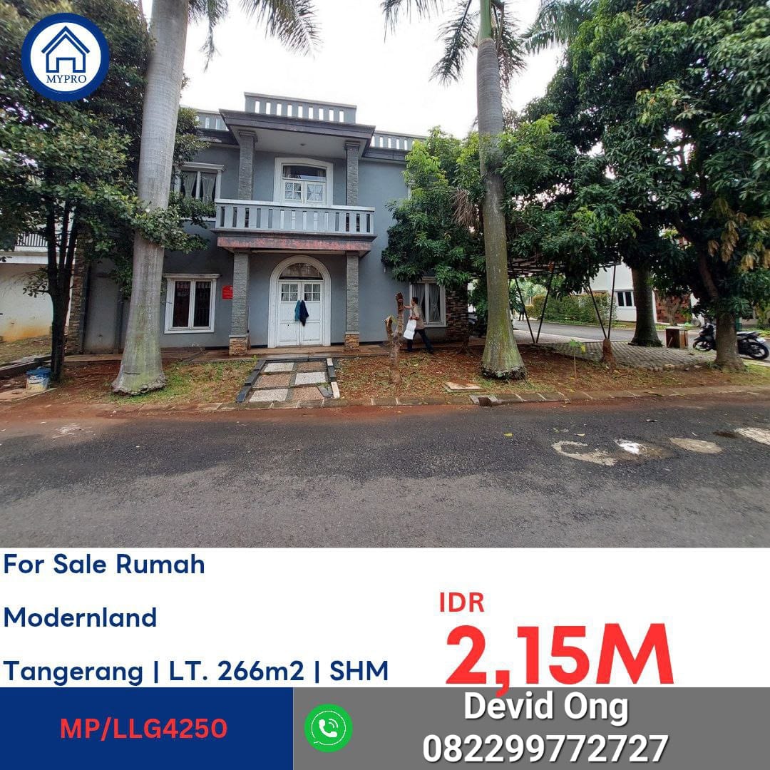 Dijual Rumah MURAH Modernland, Tangerang