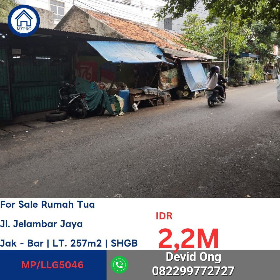 Dijual Rumah tua MURAH Jelambar Jaya, Jakarta Barat