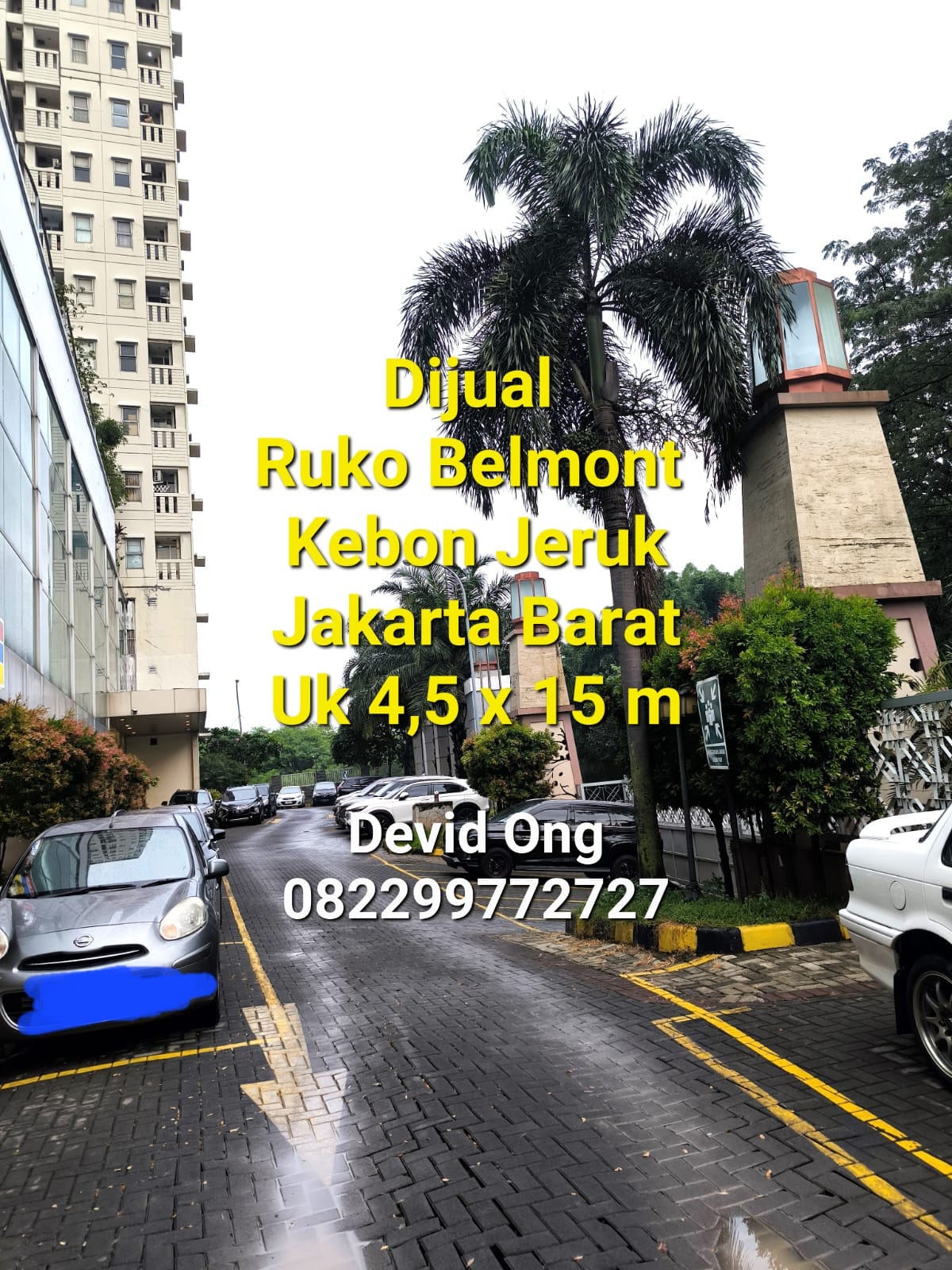 Dijual Ruko Belmont 3 lantai di Kebon Jeruk, Jakarta Barat