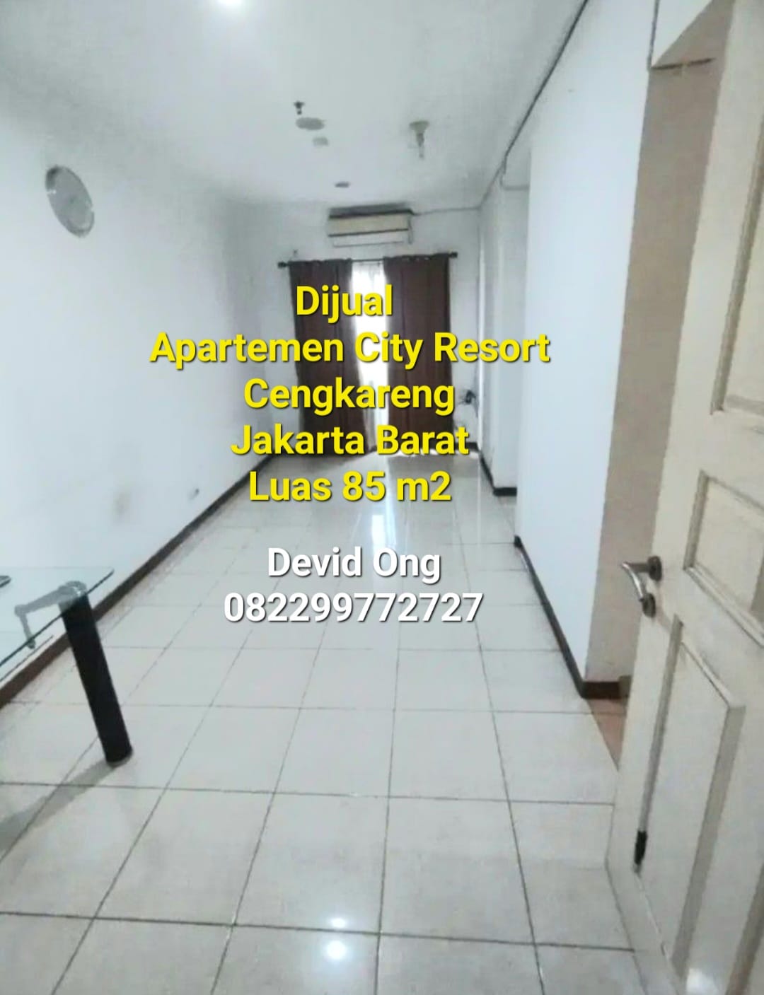 Dijual Apartemen City Resort Luas 85 m2 di Cengkareng Jak Barat
