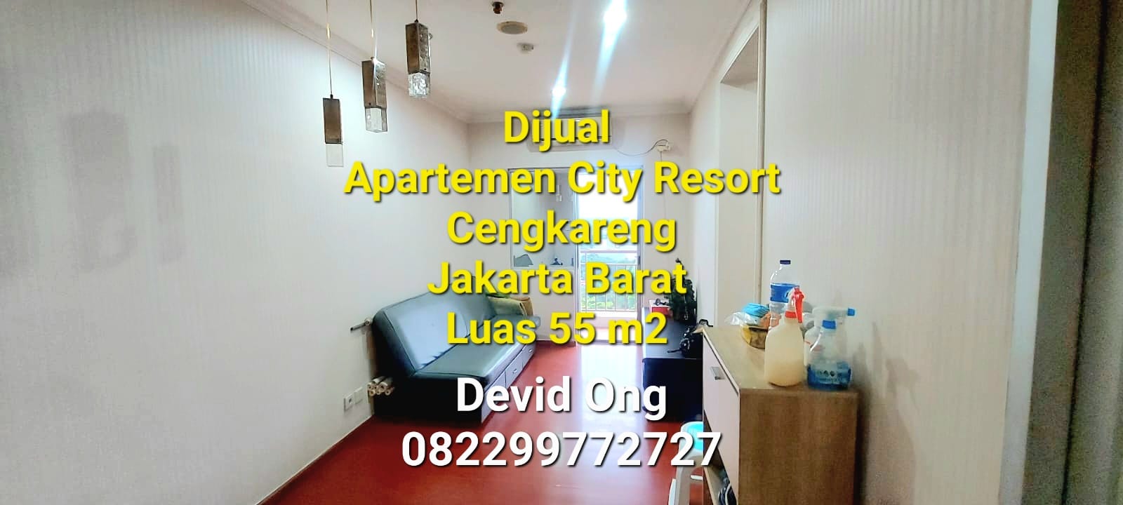 Dijual Apartemen City Resort Luas 55m2, Cengkareng Jakarta Barat