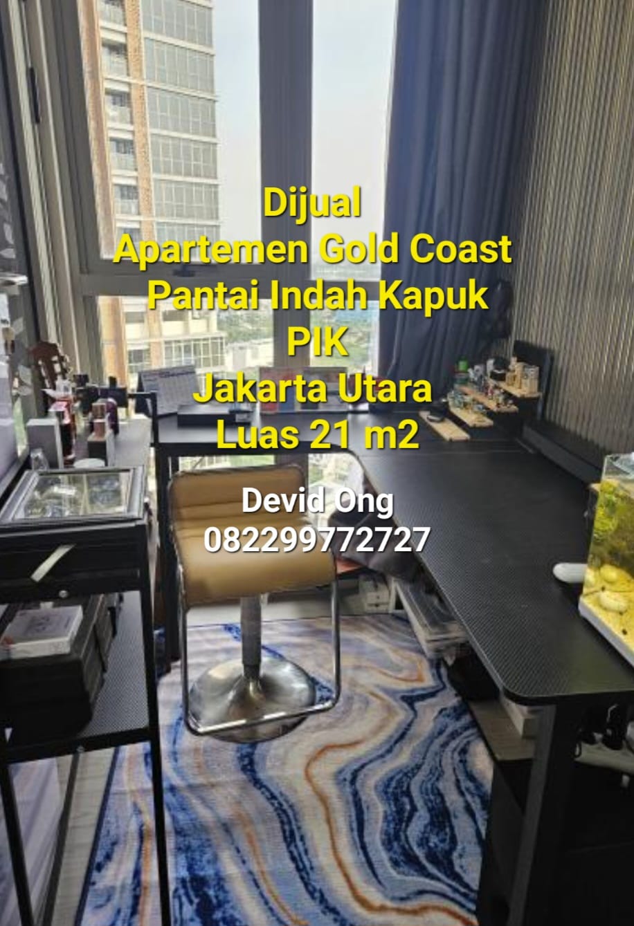 Dijual Apartemen Gold Coast PIK FURNISH di Jakarta Utara