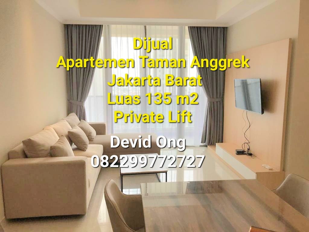 Dijual Apartemen Taman Anggrek Residences ada Private Lift