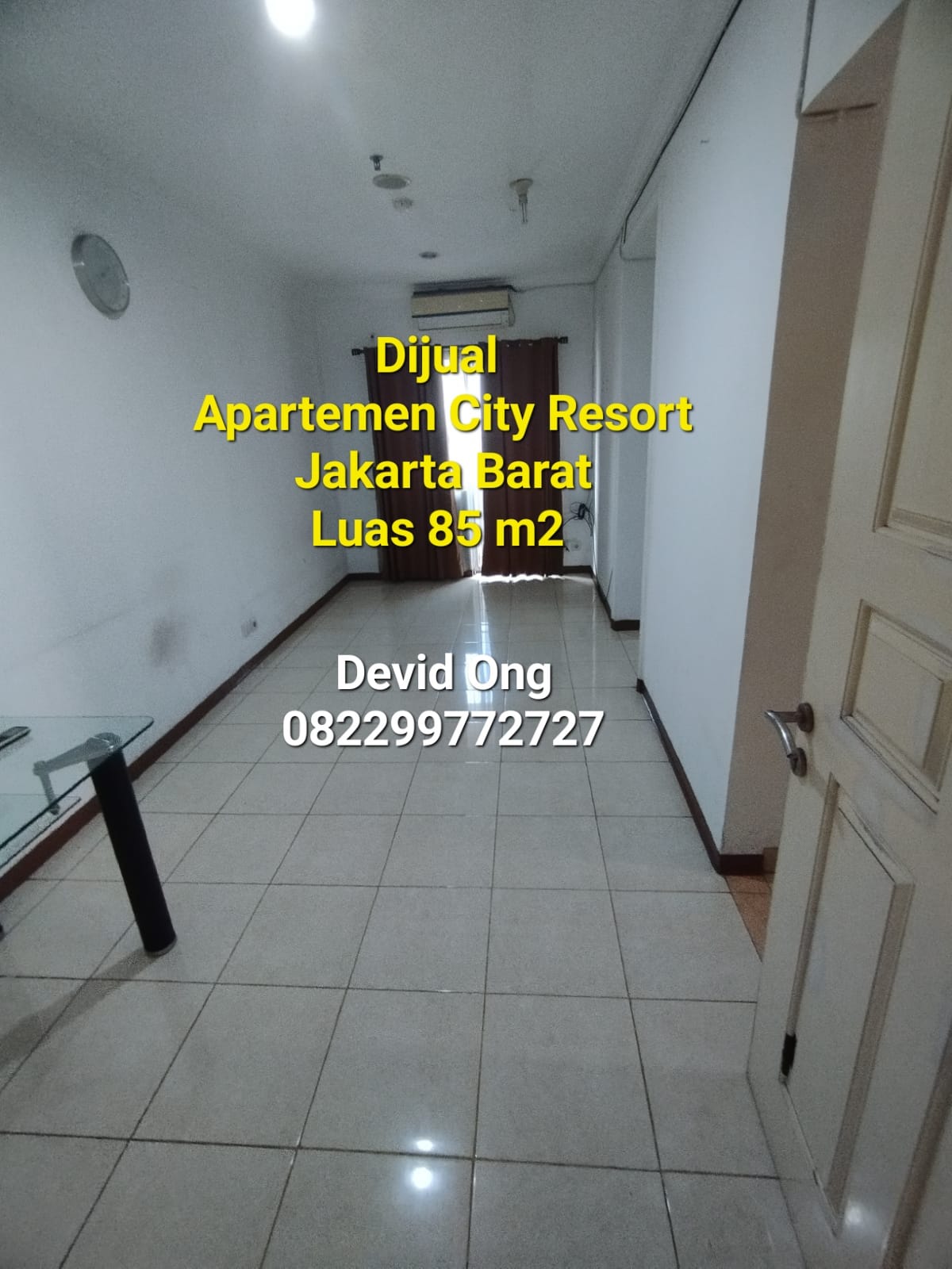 Dijual Apartemen City Resort Luas 85 m2, Cengkareng Jak Barat