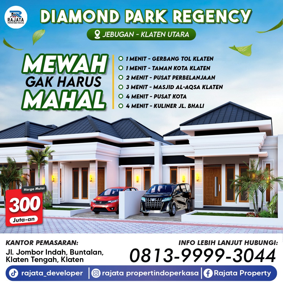 Rumah di Bramen Jebugan Klaten - Diamond Park Regency