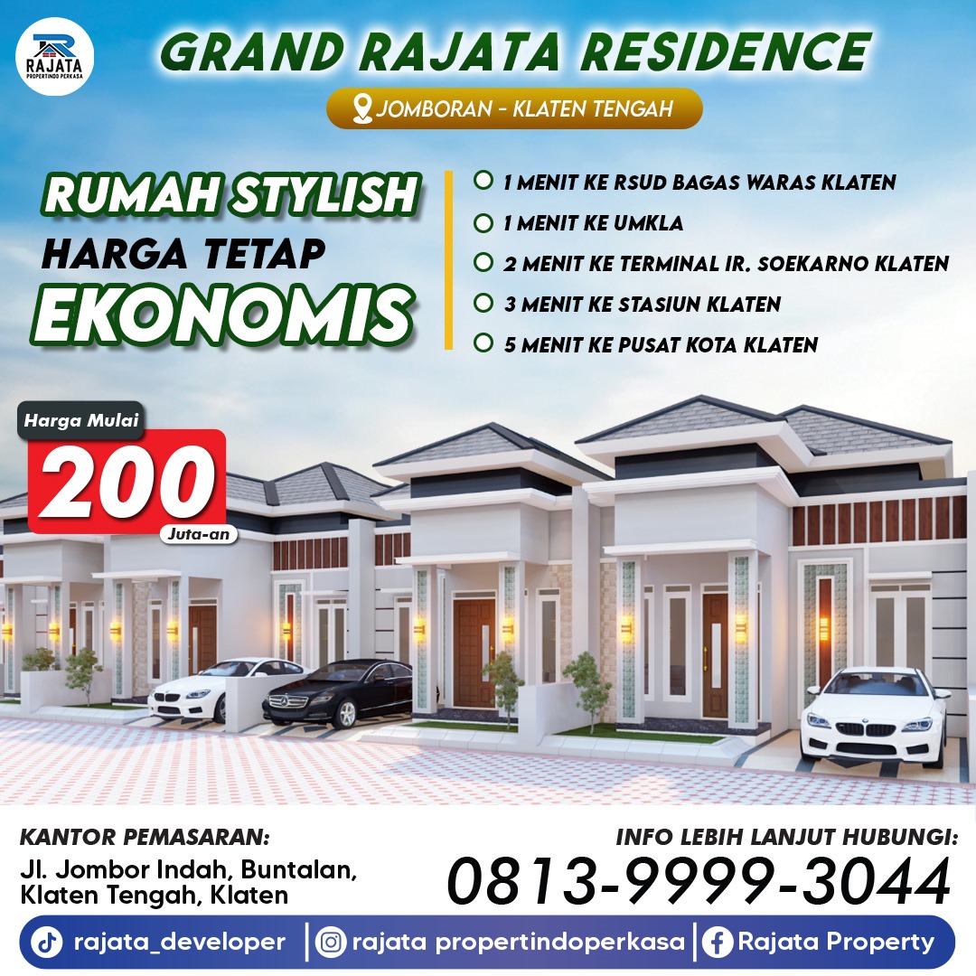 Rumah Murah di Kota Klaten - Grand Rajata Resindence