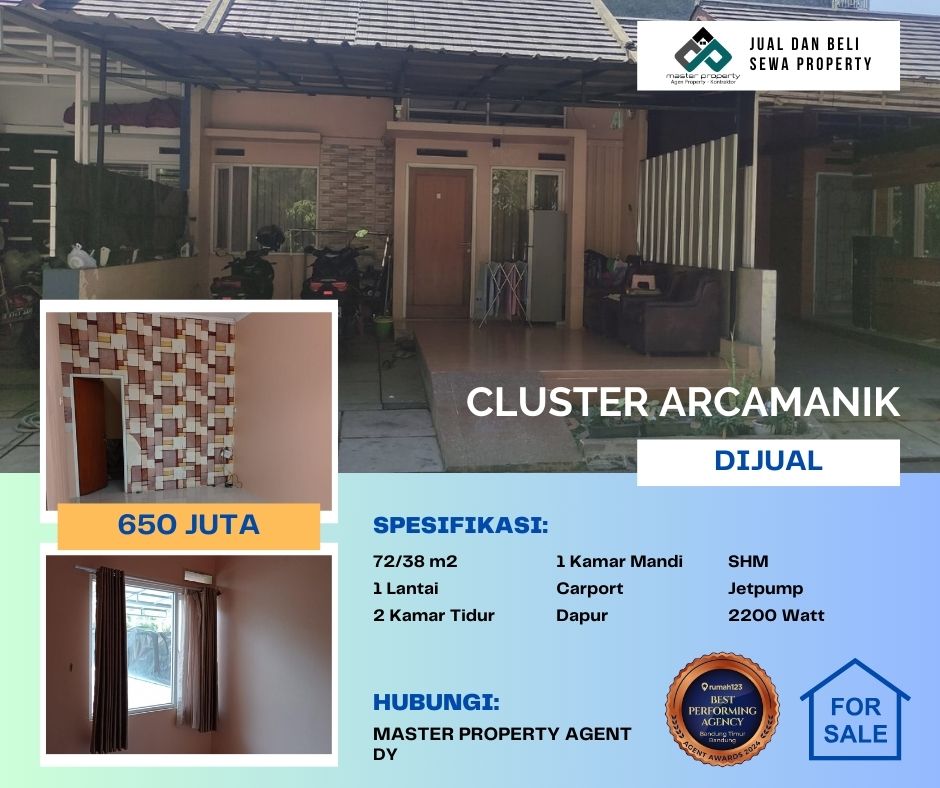 Jual rumah termurah 600 jutaan di Cluster Cisaranten Arcamanik