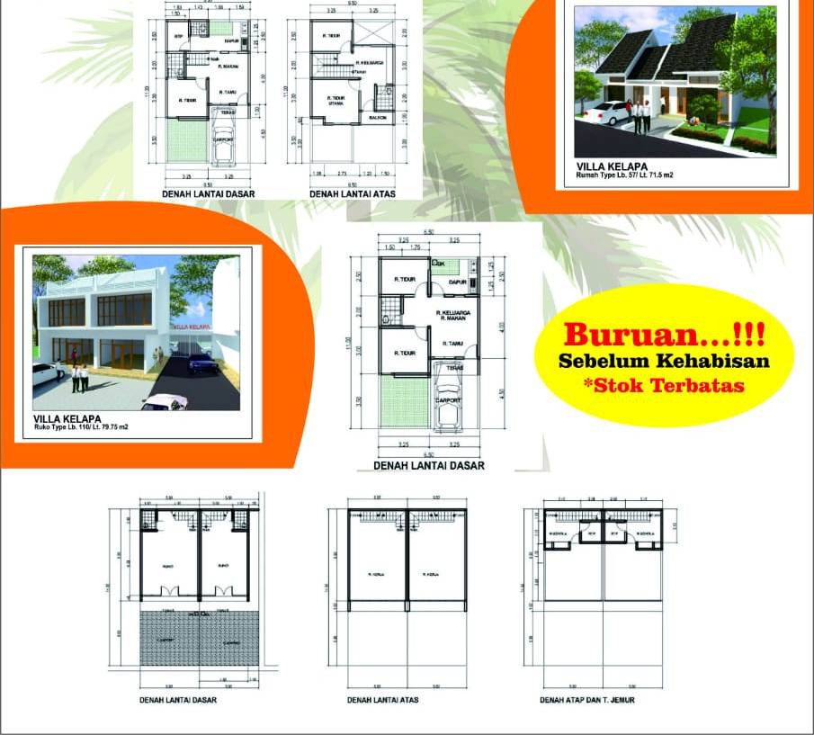RUMAH DI CLUSTER VILLA KELAPA PEDURENAN BEKASI TIMUR