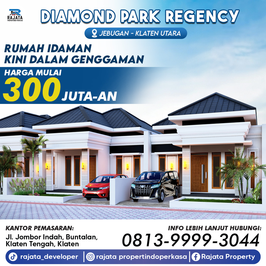 Rumah mewah dekat GT Klaten bisa KPR