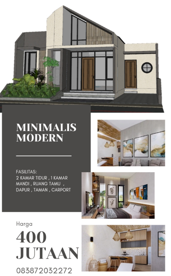 Hunian Cantik Minimalis Modern Dekat UMY