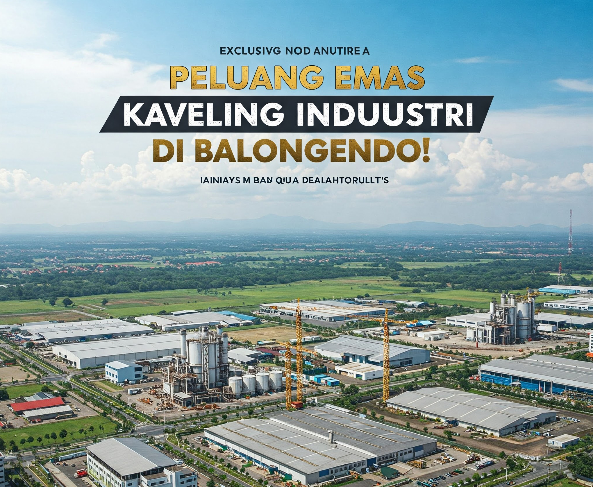 JANGAN SAMPAI KETINGGALAN! Kavling Industri SHM Harga NEGO!