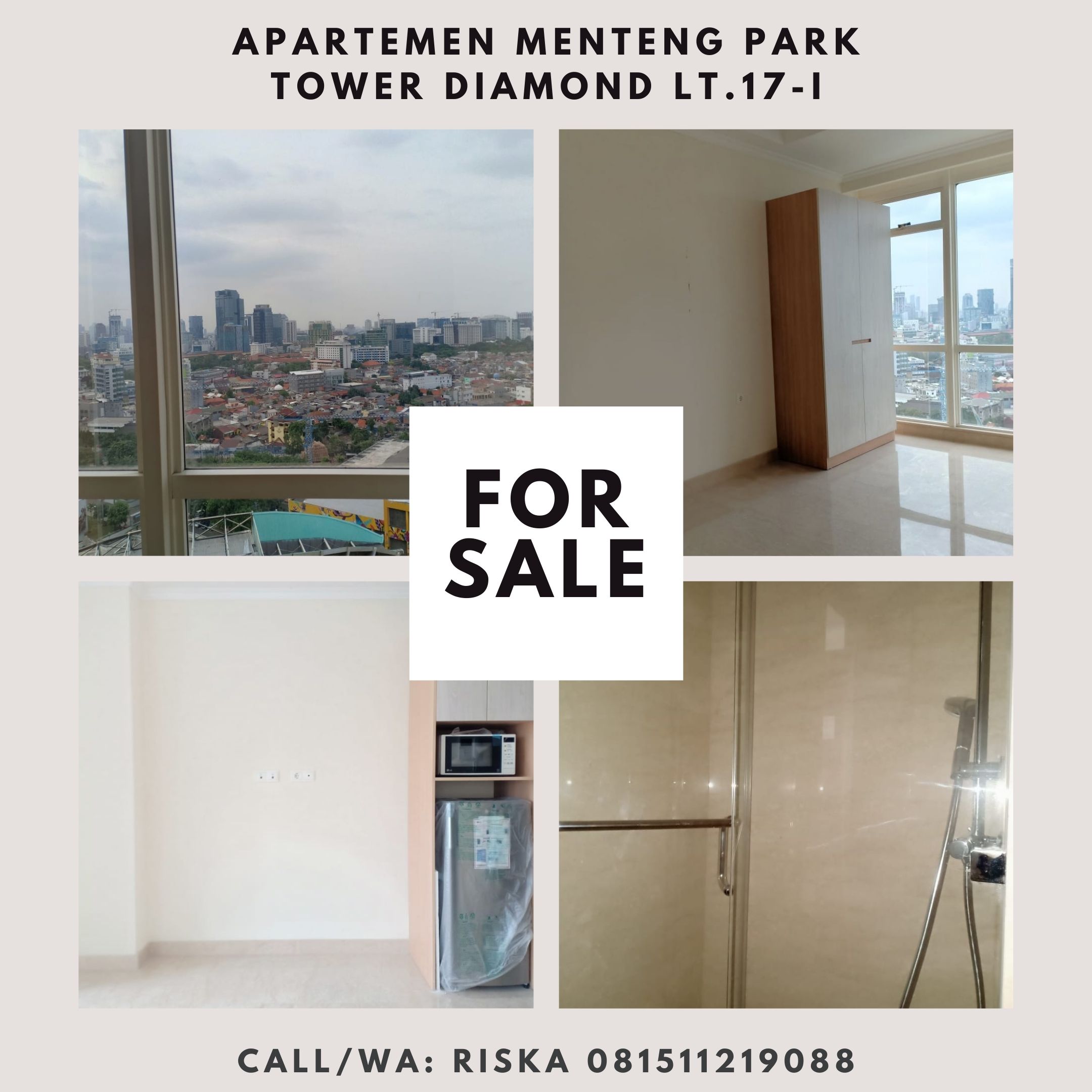 Dijual Apartemen Menteng Park Tower Diamond - 081511219088