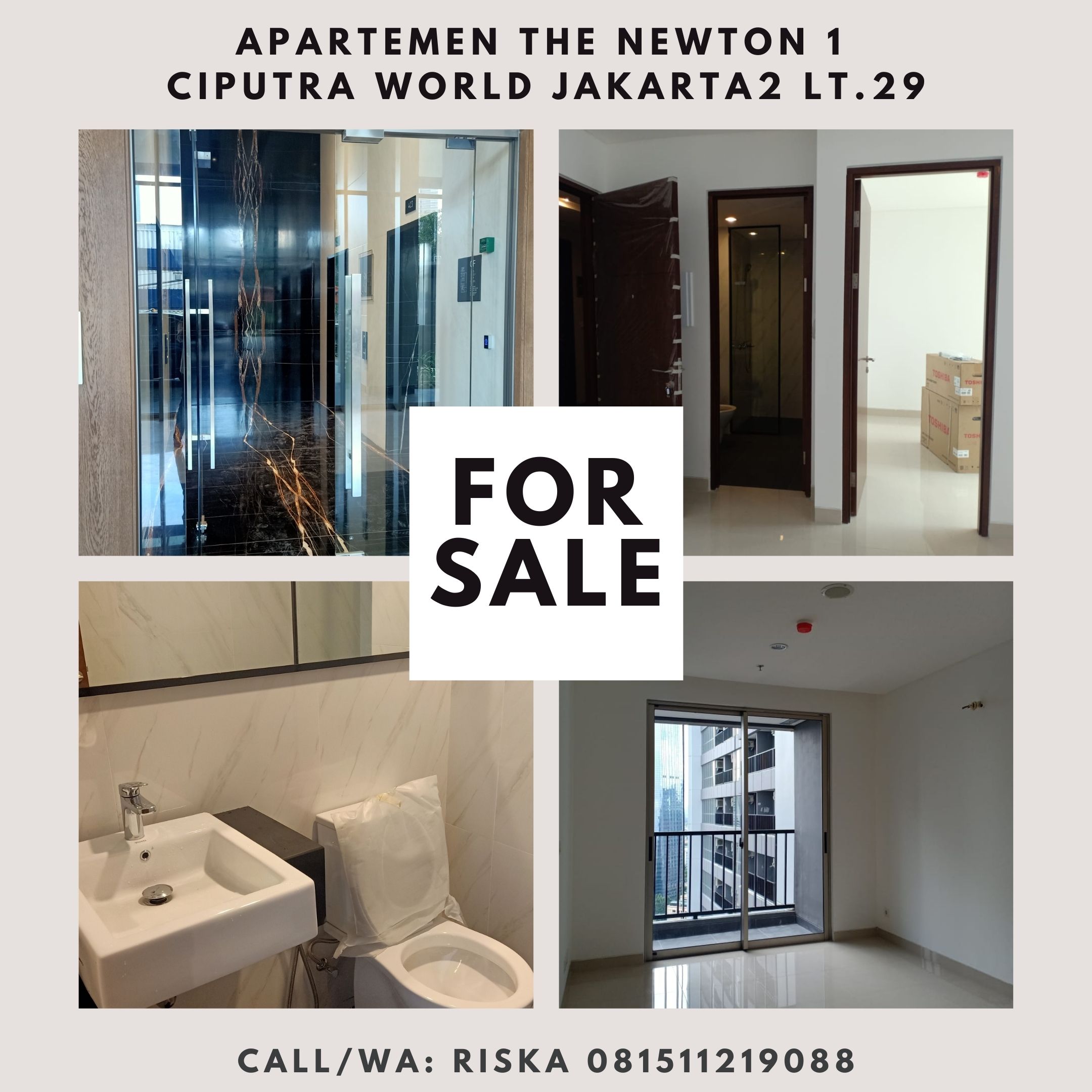 Dijual Brand New The Newton 1 Ciputra World Jkt Lt 29 Unit 20