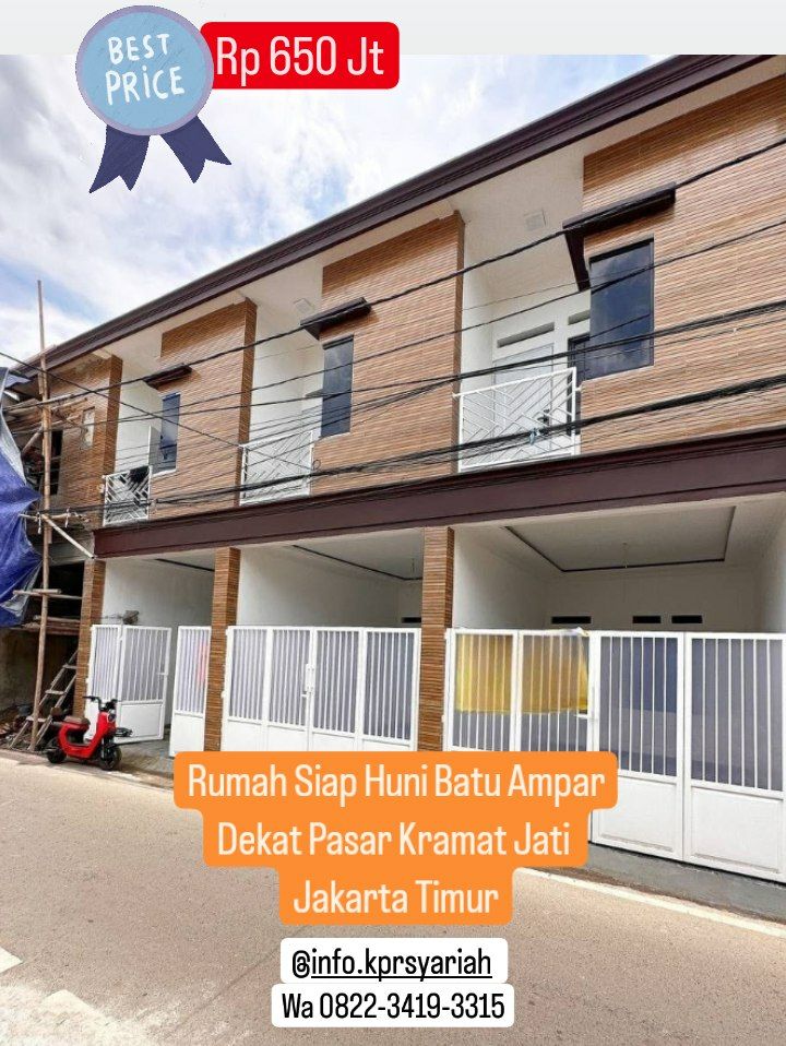 Rumah siap huni Kramat Jati Jakarta Timur dekat Jalan Raya Bogor