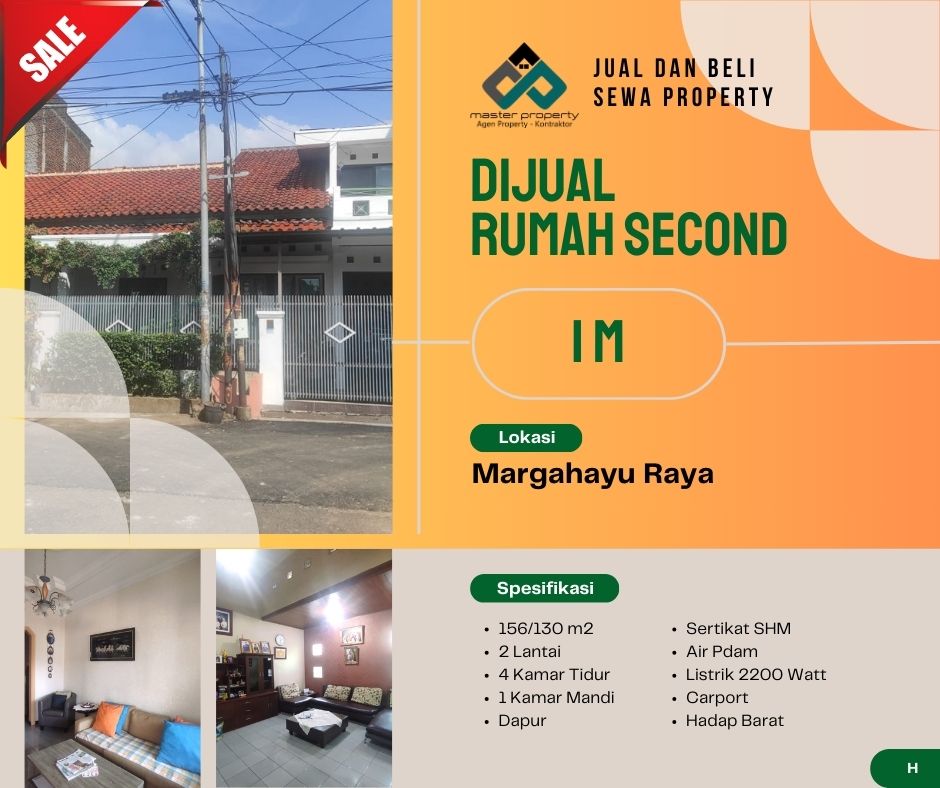 Dijual cepat rumah di Komplek Margahayu Raya, Rancasari Bandung