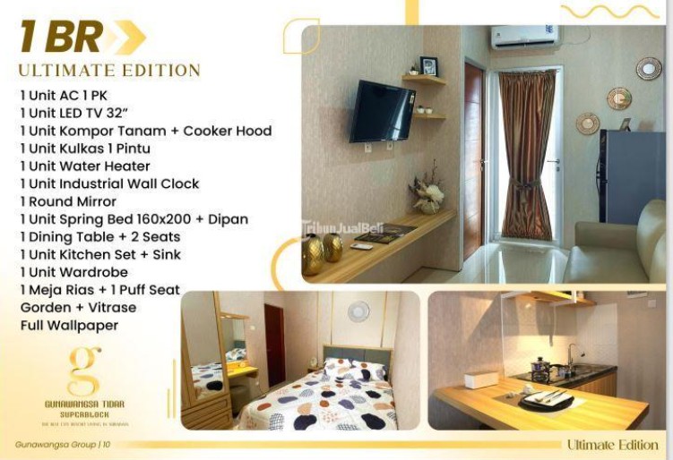 Apartemen Murah Surabaya Pusat 1BR Full Furnish Promo!!