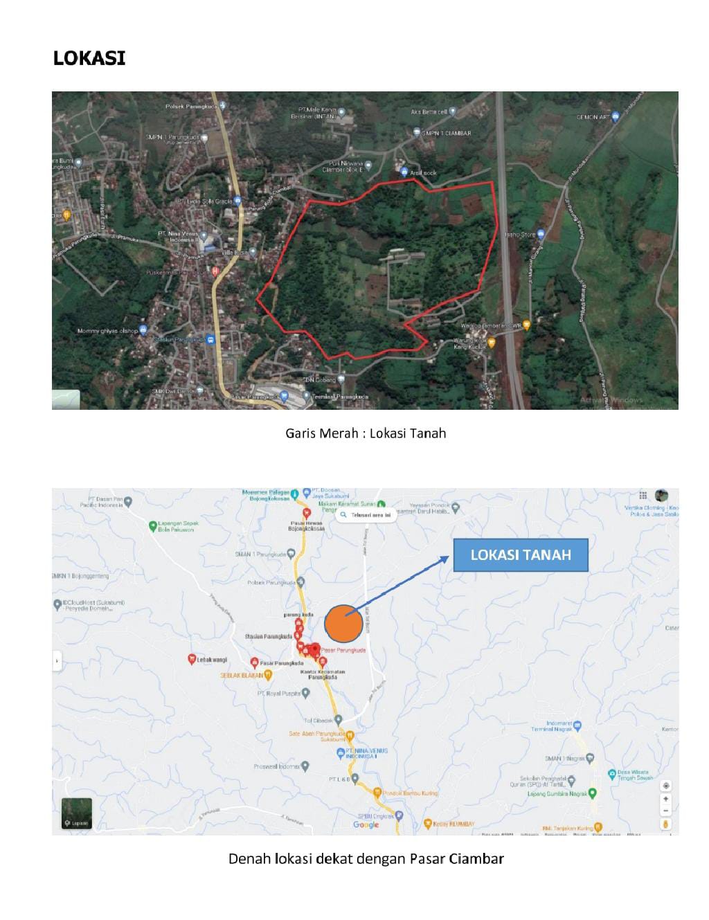Dijual Cepat Tanah Murah 25 Hektar Pinggir Tol Ciambar Sukabumi