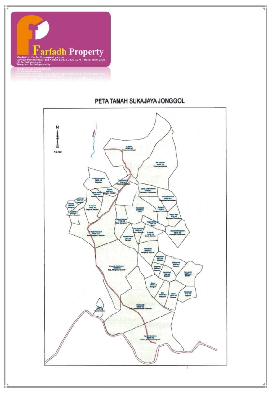 DIJUAL CEPAT TANAH SELUAS 80 HEKTAR SHM SANGAT STRATEGIS JONGGOL