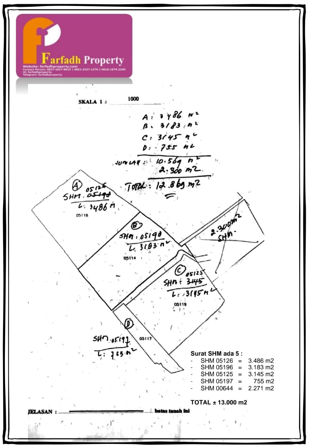 DIJUAL CEPAT  TANAH SHM  AKSES MUDAH PENGGILINGAN JAKARTA TIMUR