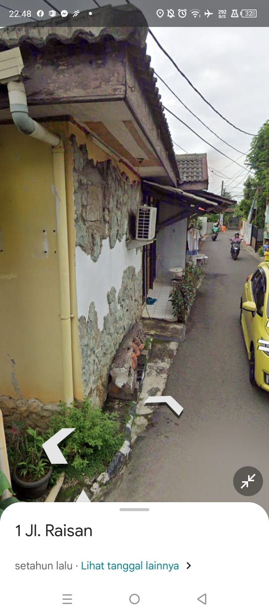 Dijual Rumah hitung harga tanah di wilayah Jagakarsa Jaksel.