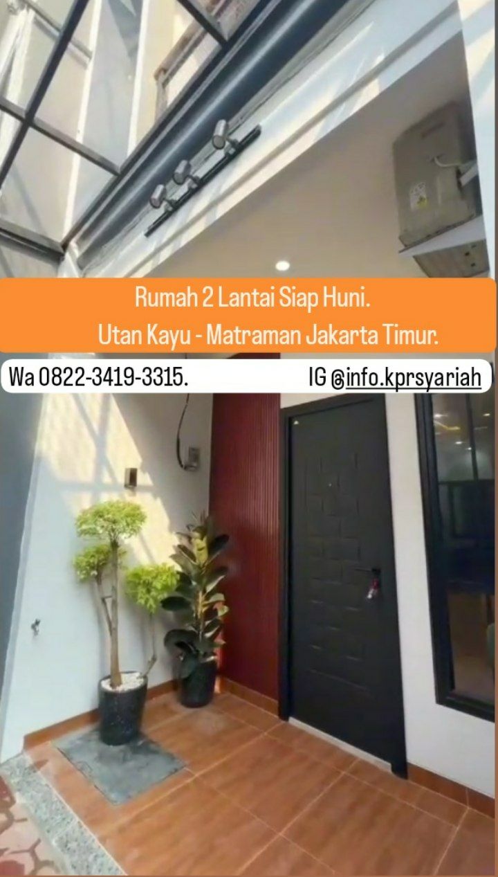Rumah modern siap huni Utan Kayu Matraman Jakarta Timur