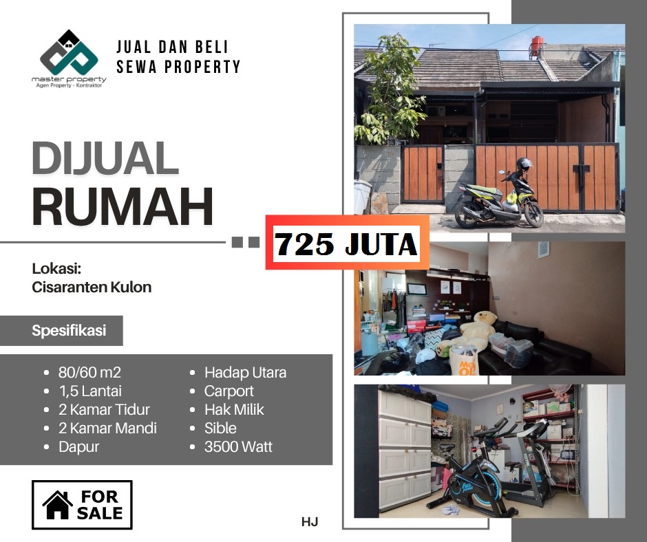 Rumah di Cisaranten Kulon – Bebas Banjir, Lingkungan Nyaman aman