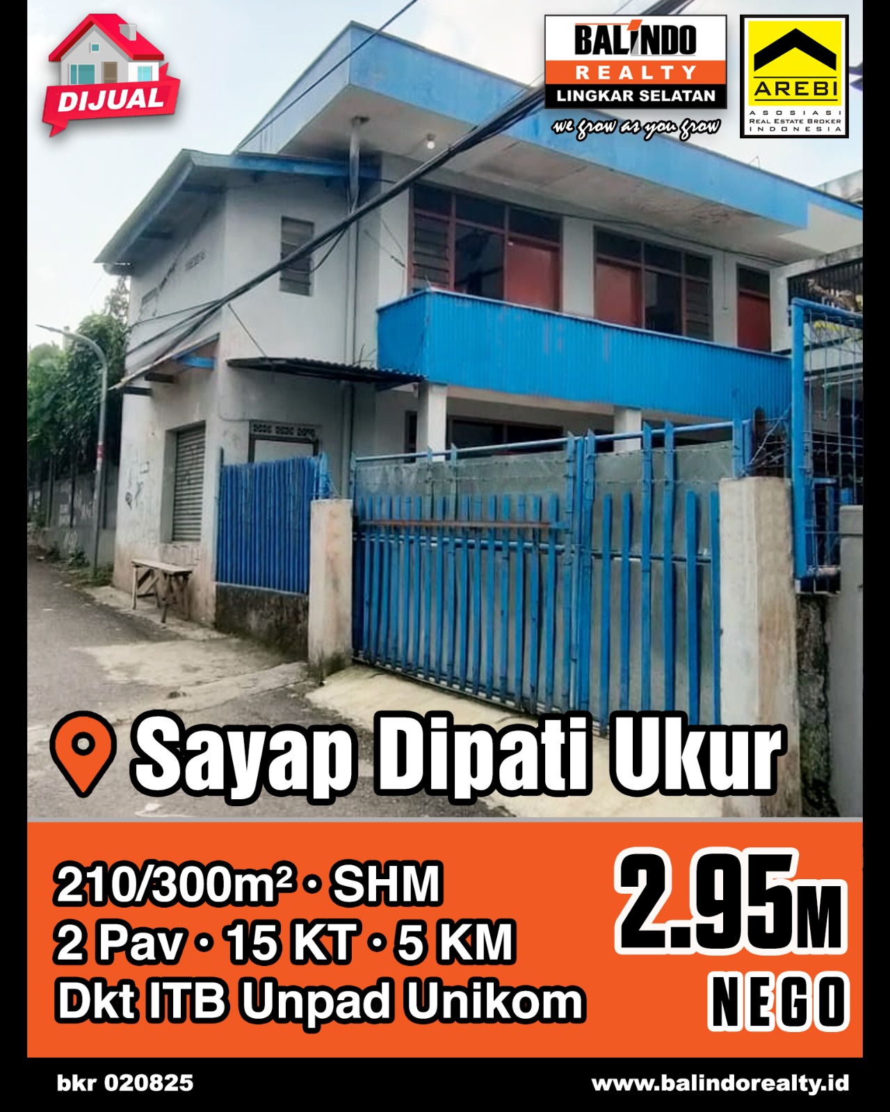 Dijual Rumah Kost Dekat ITB Unpad Unikom di Sayap Dipatiukur