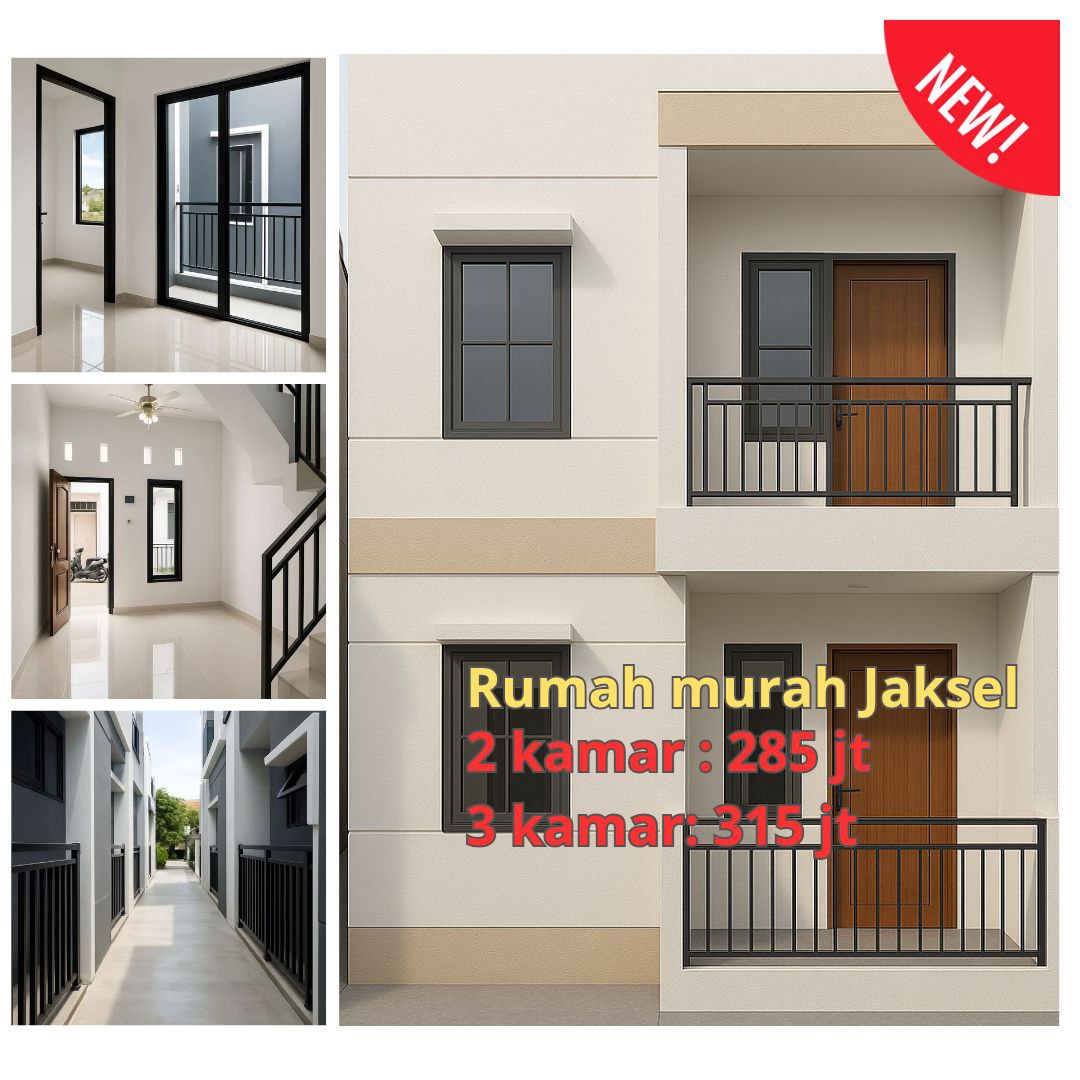 Rumah murah 2lantai 200jutaan di Jagakarsa Jakarta Selatan