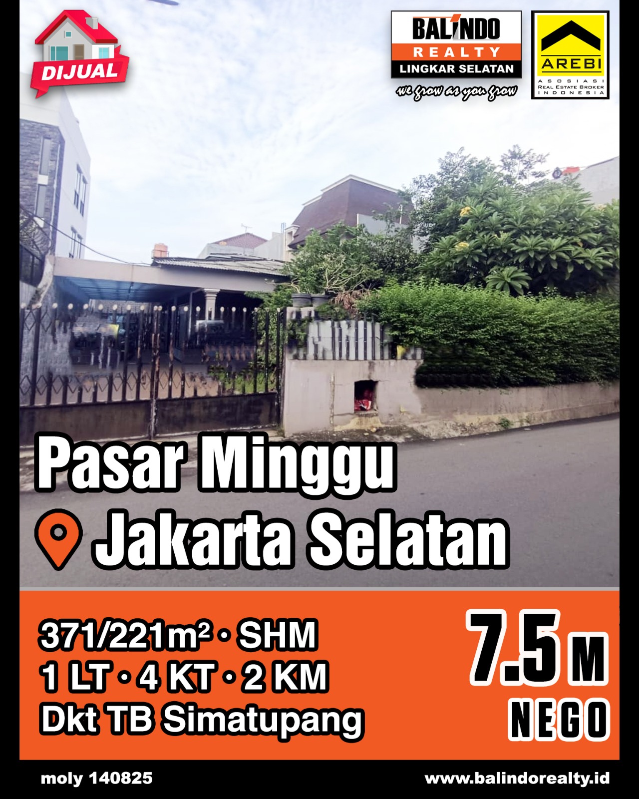 Dijual Rumah Nyaman Dekat TB Simatupang di Jakarta Selatan