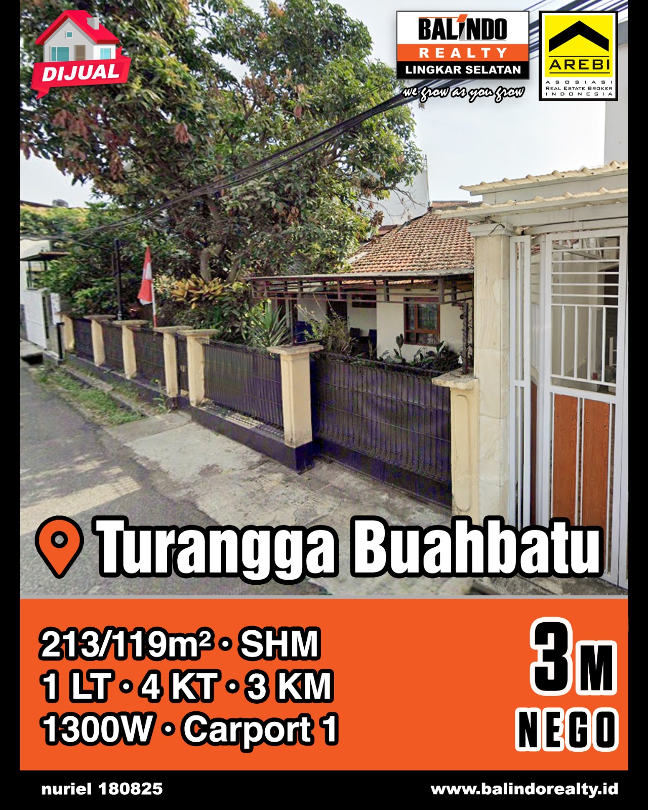 Dijual Rumah Bagus dan Nyaman di Turangga Buahbatu