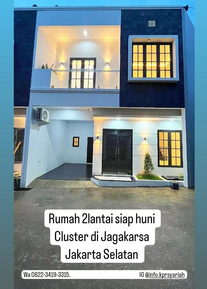 Rumah 2lantai siap huni Cluster Jagakarsa Jakarta Selatan